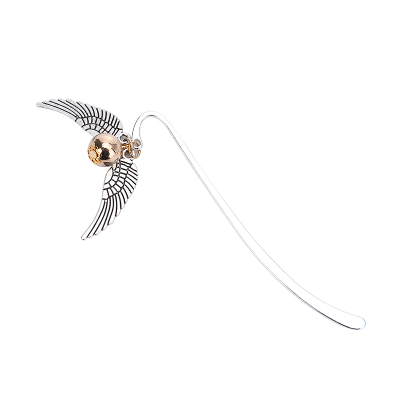 Retro Wing Snitch Metal Bookmark - Cool Crow