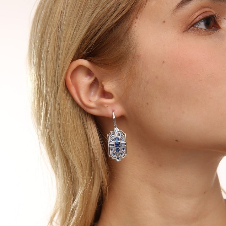 Fashion Art Deco Stone Drop Dangle Earrings