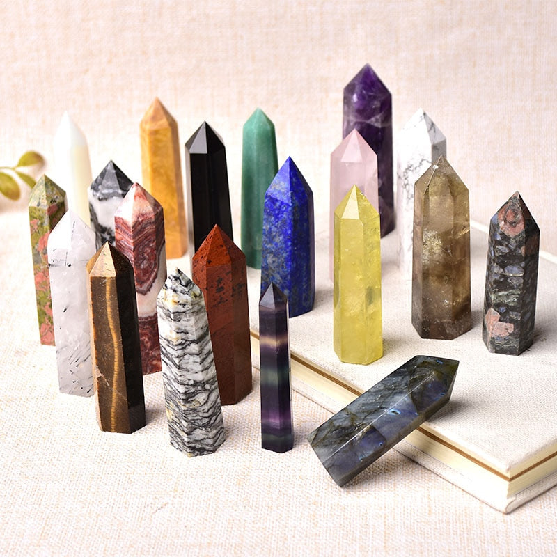 Natural Stones Crystal Point Wand