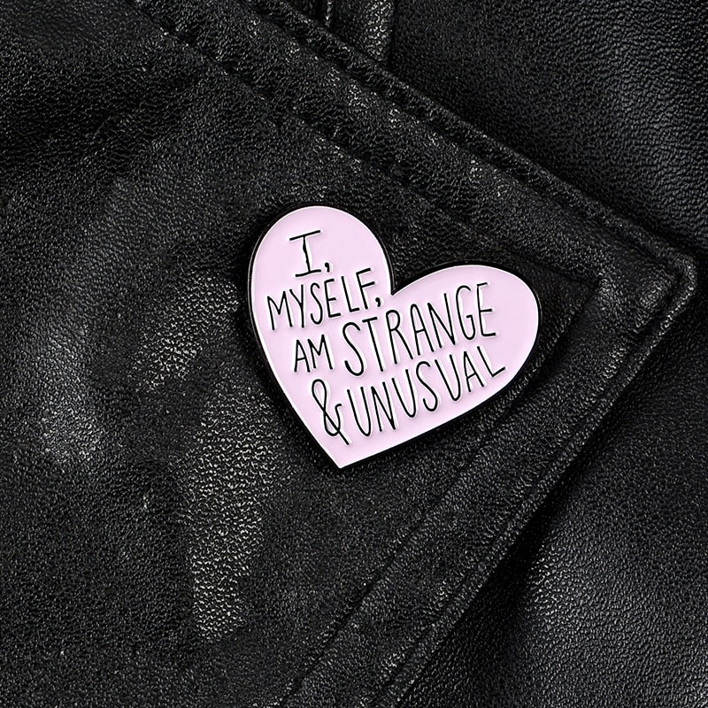 "I myself, am strange and unusual," said Lydia Deetz, cooly. And, to her I nodded my head and wear this enamel pin proudly. Whatever you do, do not say his name three times.