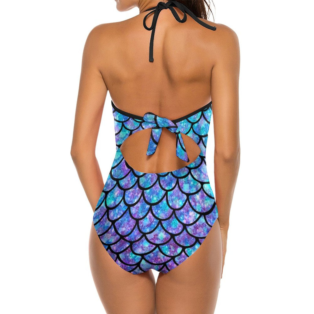 A Mermaid on the Shore? Yes, and it's you. A magical, endearing and powerful creature. This is a one piece bathing suit of outstanding features including a flattering waist embellishment and skinny straps.
