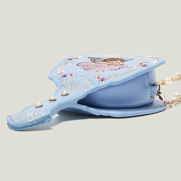 Pearl Angel Embroidery Women Shoulder Bags