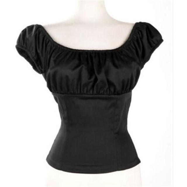 Woman Puff Sleeve Blouse - Cool Crow