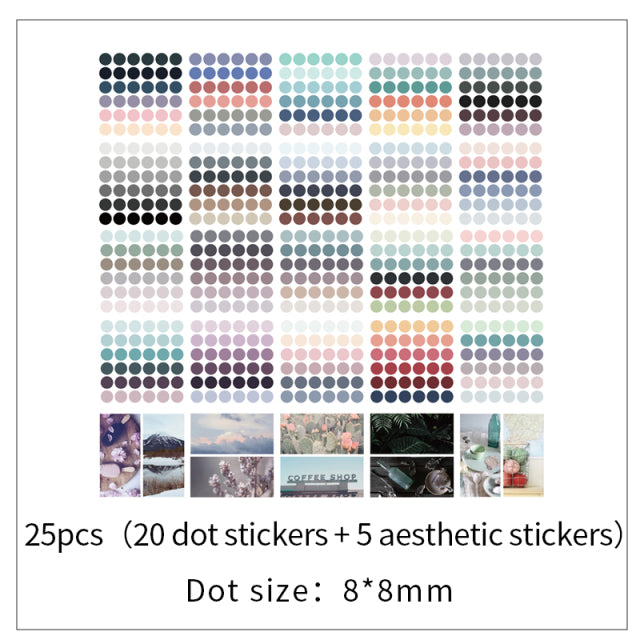 Watercolor Polka Dot Sticker